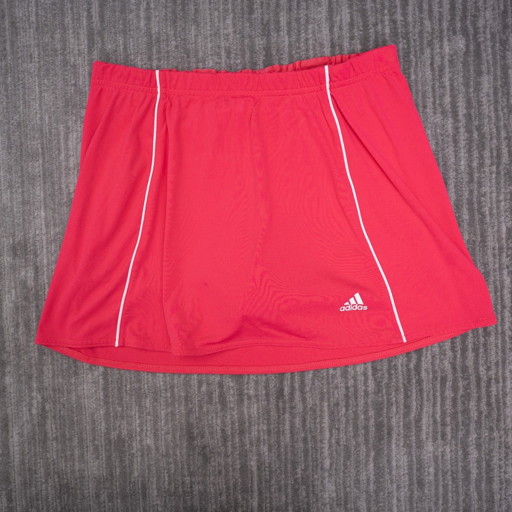 Adidas Skort Women Medium Pink Excellent Athletic Tennis Golf Skirt Piping